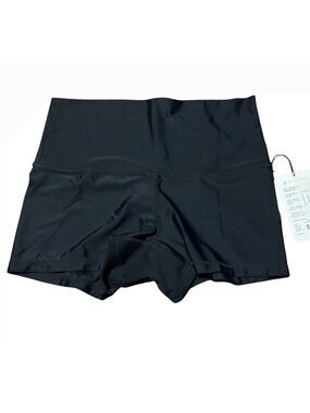 RIP-IT Womens XL Black 3" Period Protection Volleyball Shorts High-Rise Stretch